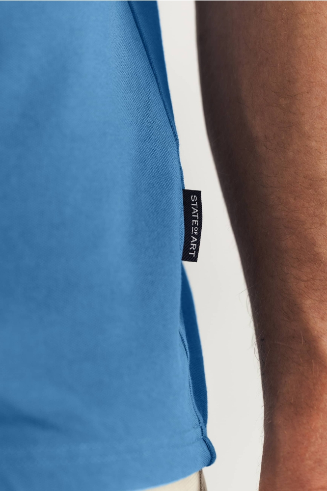 PIQUE POLO MET STREEPDETAILS 46115400 5600
